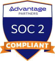 Advantage Partners SOC 2 compliant badge